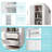 Space-saving Tall Storage Cabinet With Two Drawers For Bathroom Or Office-1947106296