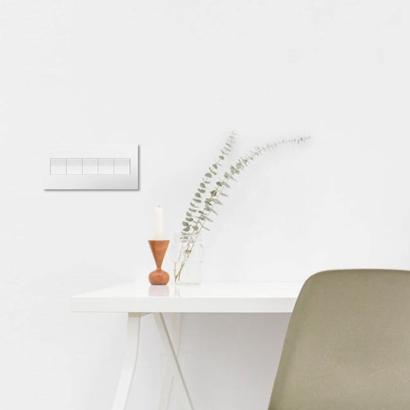  Plaque murale berçante Adorne® 5, Blanc brillant