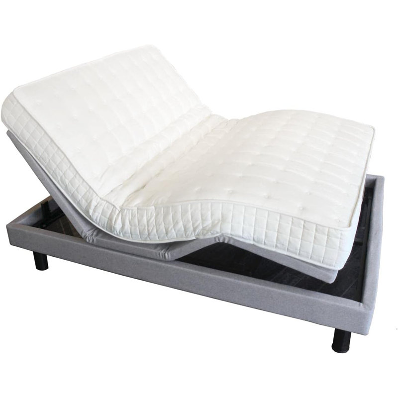 Colva Wave Mattress - Organic Latex Coconut Coir for Adjustable Bed Medium 4 Layered Comfortable, California King