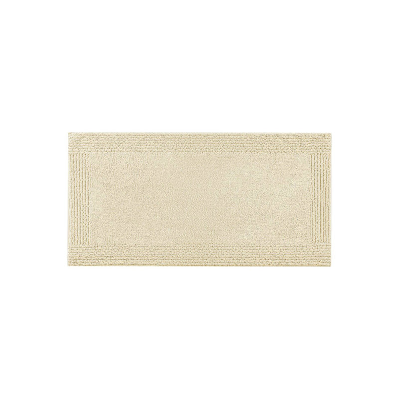 17x24" Heavyweight 100% Cotton 3000 Gsm Reversible Natural Bath Rug, - , Elegant Look Rug With Non Slip Suggestion, Medium Pile 0.5",