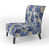 Motif victorien damas bleu de cobalt royal III sélectionné
