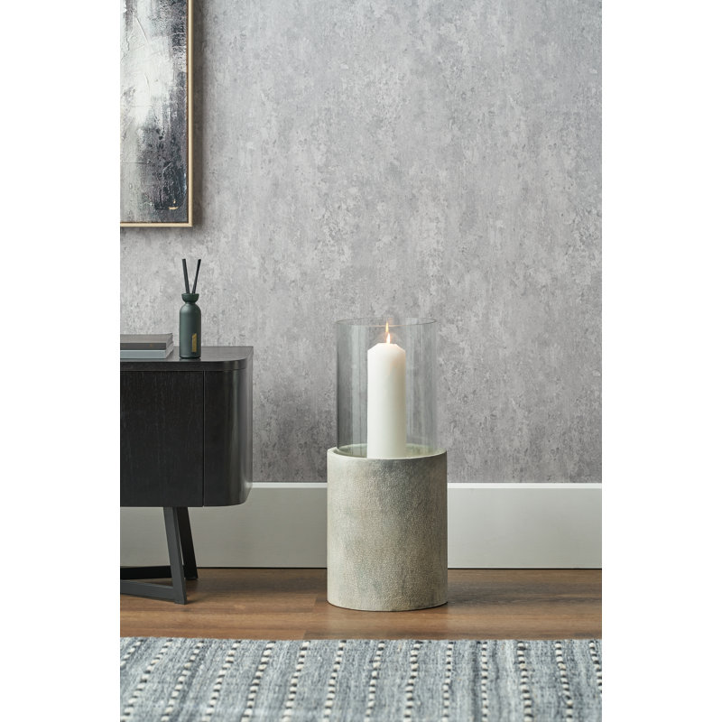 Metal Hurricane, Stone Grey, 58cm H x 24cm W x 58cm D