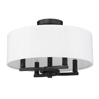 Plafonnier semi-encastré 4 lumières 15,5 po