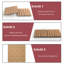 Nalani 30cm x 30cm Wood Mosaic Tile in Nature