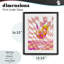 Retro Checkered Summer Cocktail Framed Print Under Glass, design by Lil' Rue-680934971-680934973