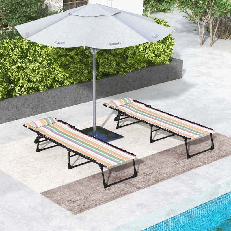 Bartolom 197cm Long Reclining Chaise Lounge Set