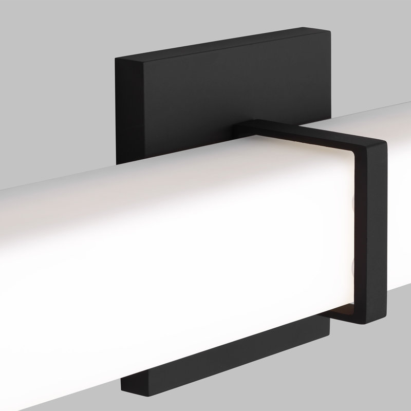 Milan 1 - Light LED Bath Bar, Nightshade Black
