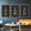 Crystal Barware I - Ensemble de 3 cadres flottants sur toile-97754317-97754318