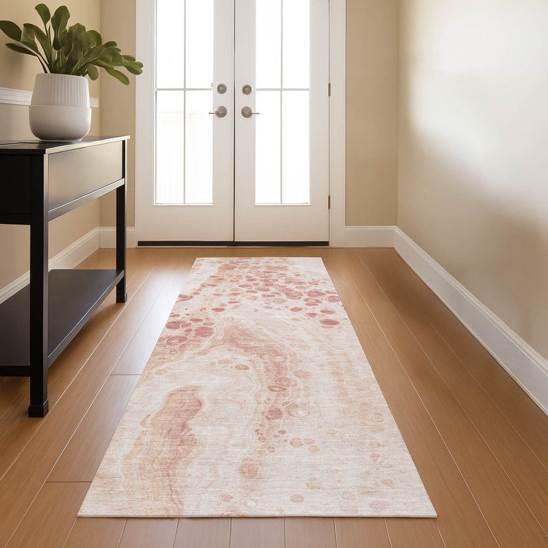 Premium Machine Washable Mayfield AMF1935 Abstract Rug, Runner 2'3" x 7'6"