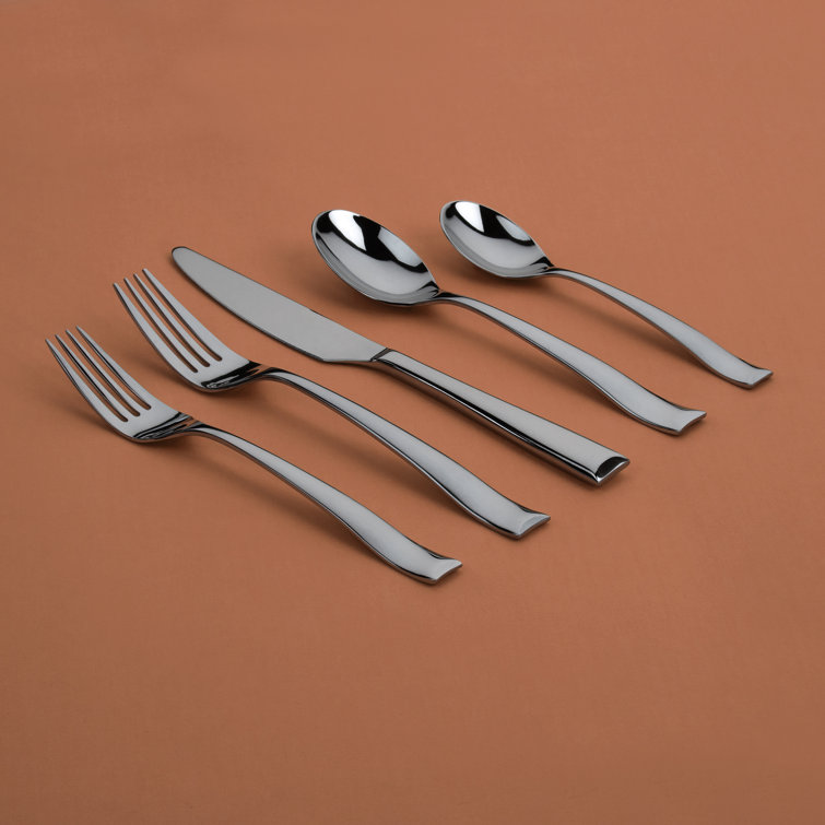 Gourmet Settings 20 Piece Flatware Set Color Ebony Black