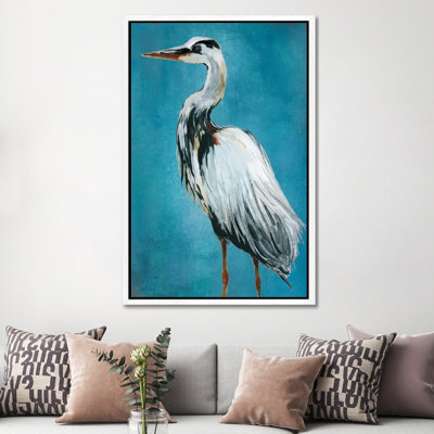 Great Blue Heron II by Carol Robinson - Print on Canvas