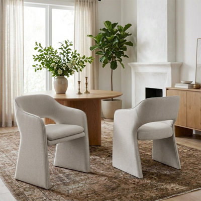 Waterproof Upholstered Fabric Dining Chair
