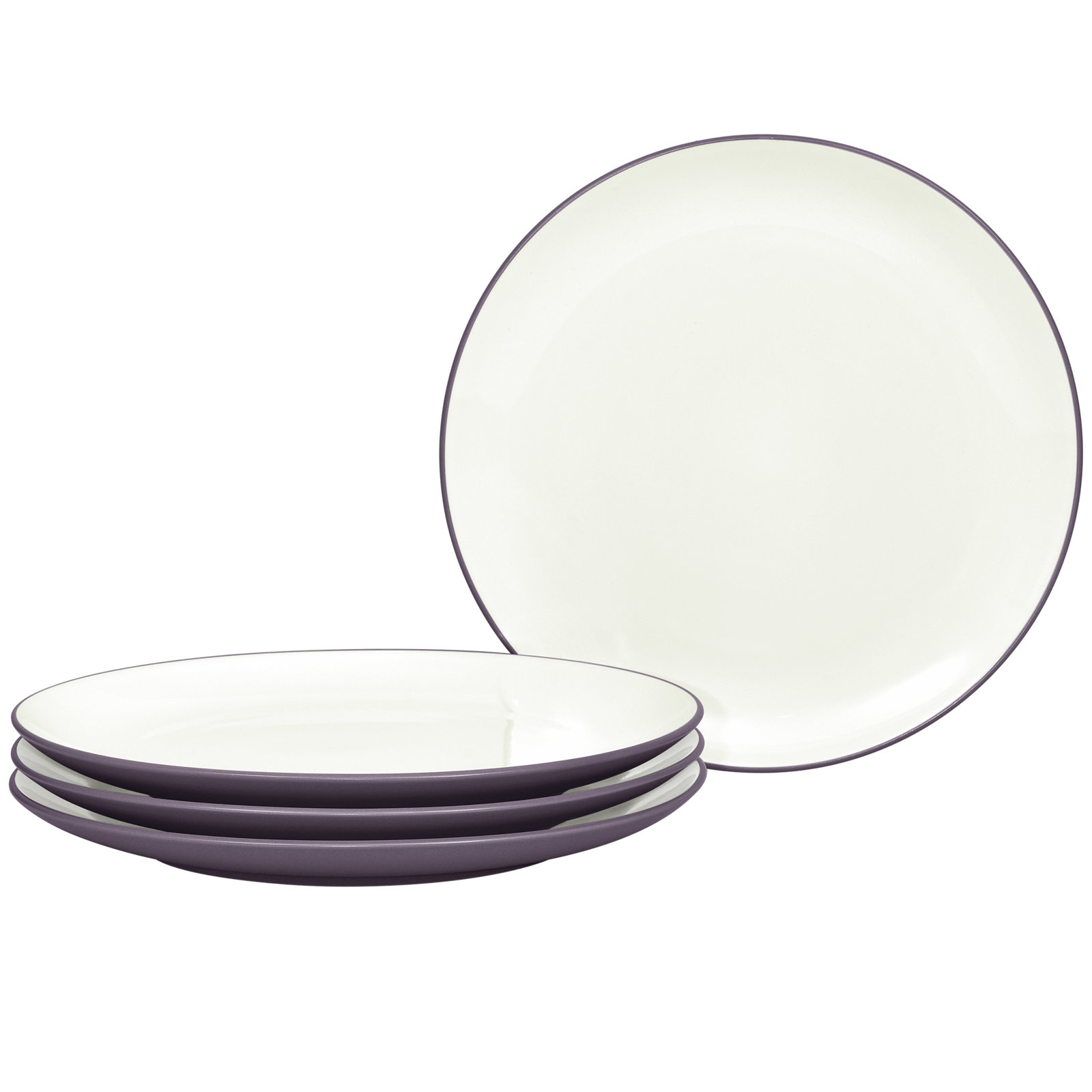 Noritake Colorwave Coupe Salad Plates, 8-1/4", Plum