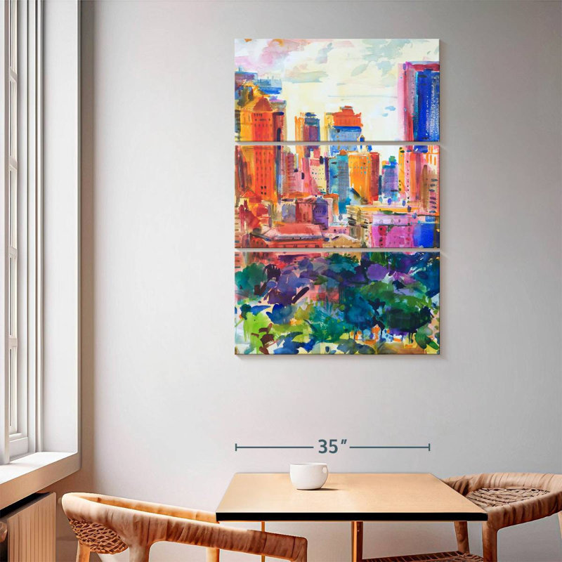 Central Park West, 65" H x 42" W