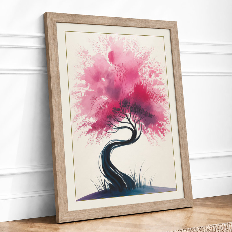 Twilight Tree Botanical - Framed Print, Oak, A3 - 42.0 x 29.7 cm
