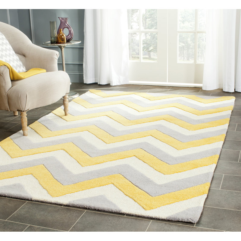 Tapis en laine touffeté à la main Sanyla, Rectangle 9 pi x 12 pi