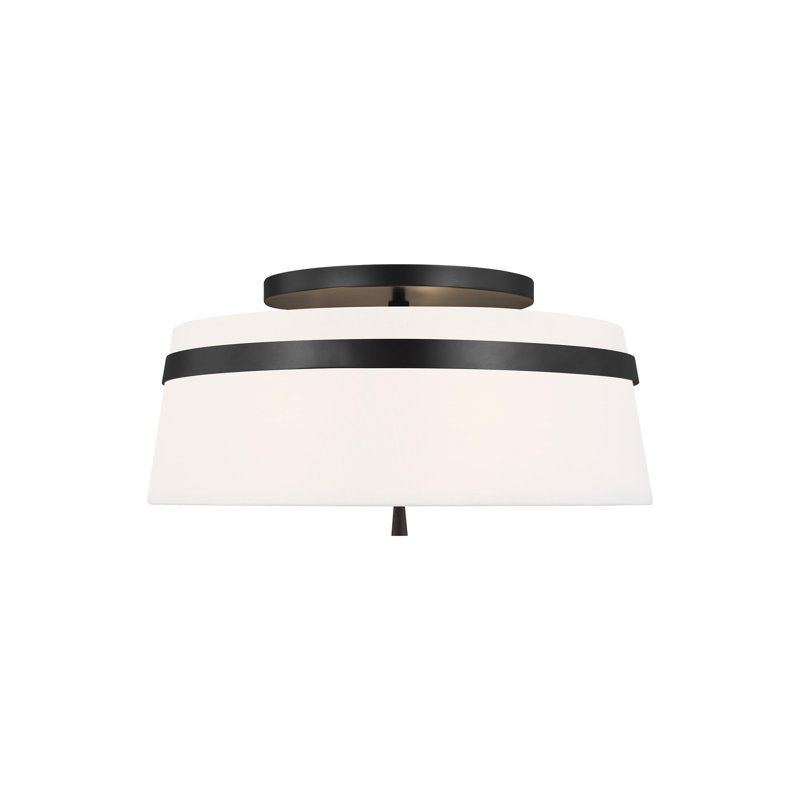 Cordtlandt 3 - Light Semi Flush Mount, Aged Iron, 9.5" H x 19" W x 19" D