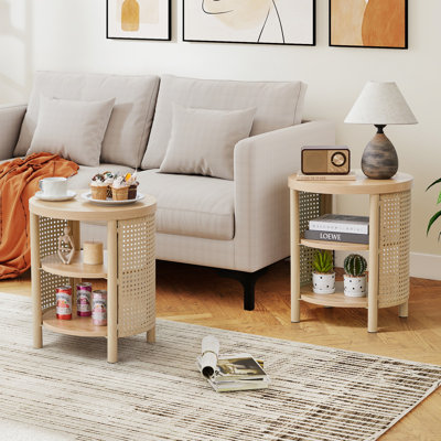 Round End Table Set