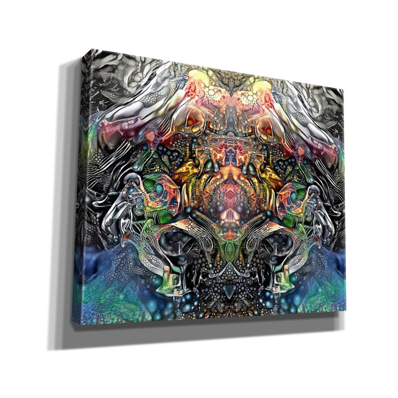«Bioassemblage sur toile» par Pierre Gavidia, H 20 po x l 24 po x P 0,75 po