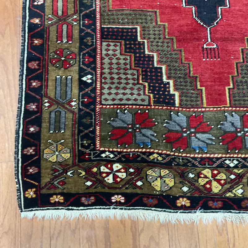  Antique Handmade Anatolia Wool Rug