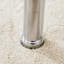 Table basse contemporaine en verre trempé à double couche de style contemporain - dessus de 27,5 po et dessous de 23,6 po. Plateau de table en verre renforcé, pieds en acier inoxydable plaqué argent-962812315