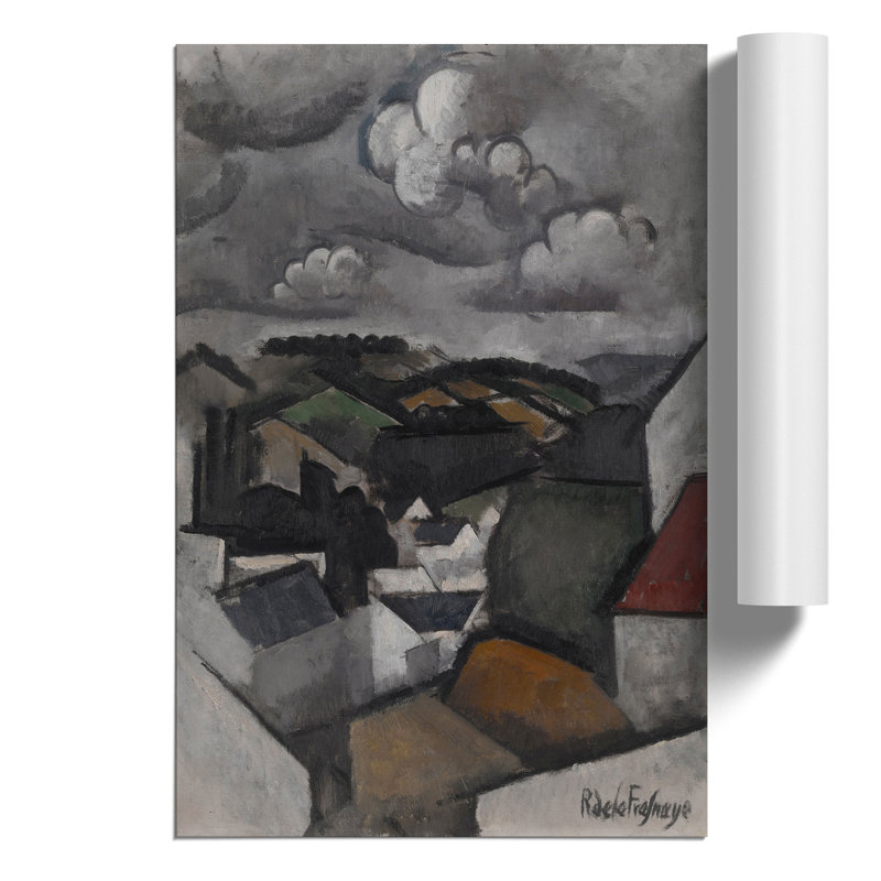 Village Hills Beyond Meulan by Roger de la Fresnaye - Frameless Print, 42cm H x 30cm W x 0.1cm D