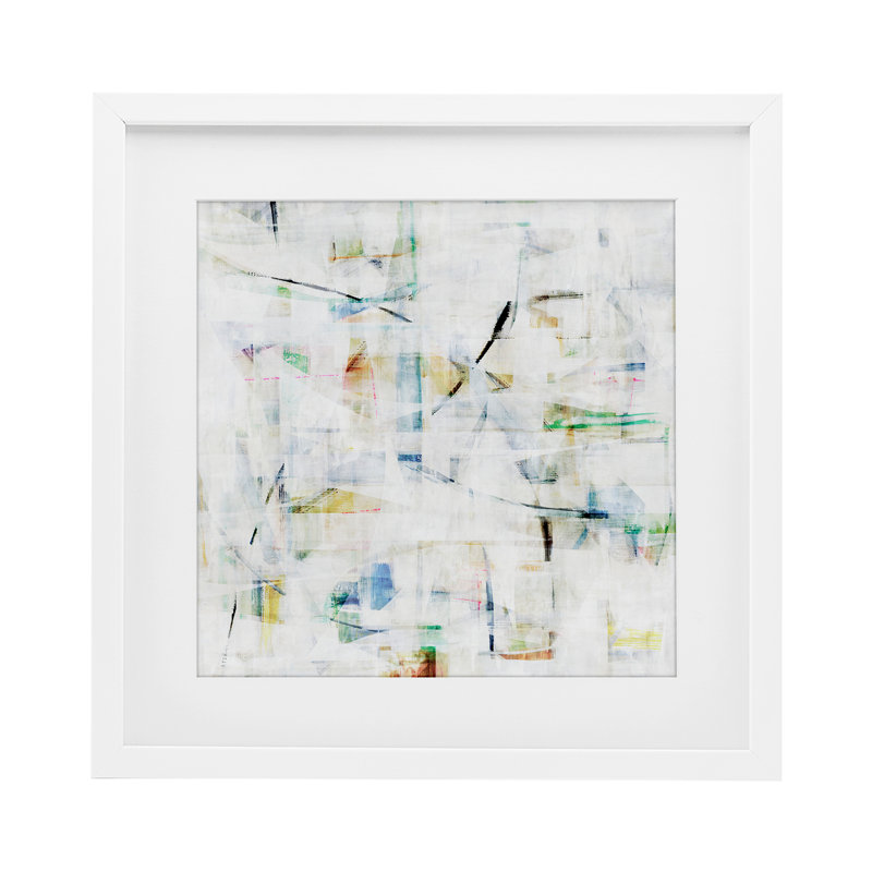 «Layered Vibrant Complexity», reproduction encadrée sous verre, conception de Hannah Dawson, H 13 po x l 13 po