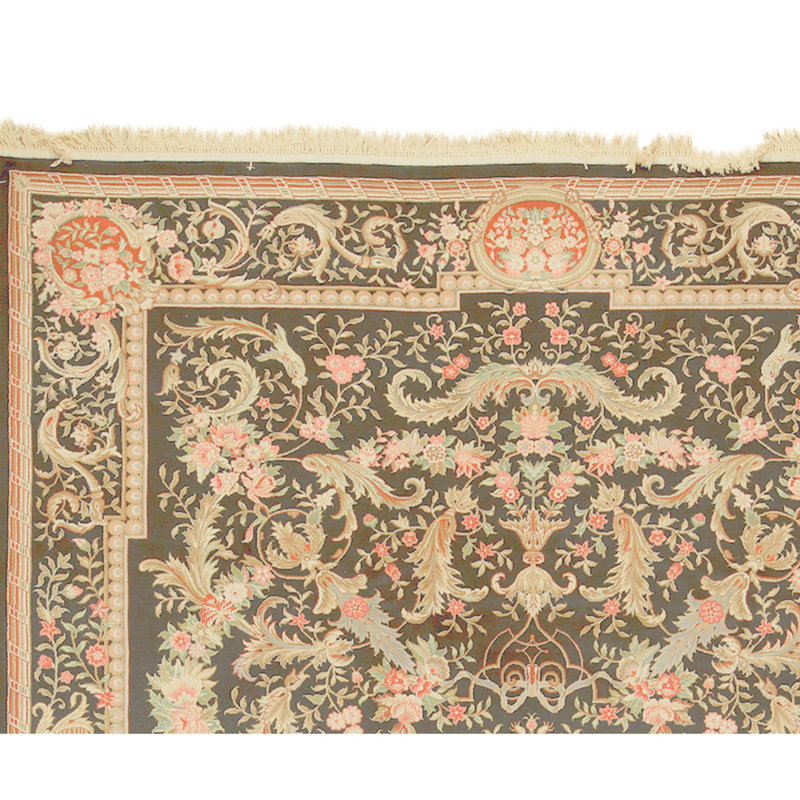 Tapis rectangulaire noué à la main
