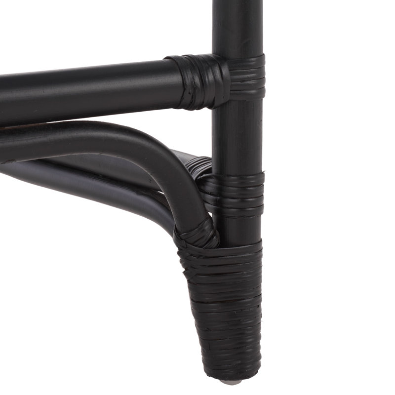 Tabouret de bar avec coussin Mylinda, Noir