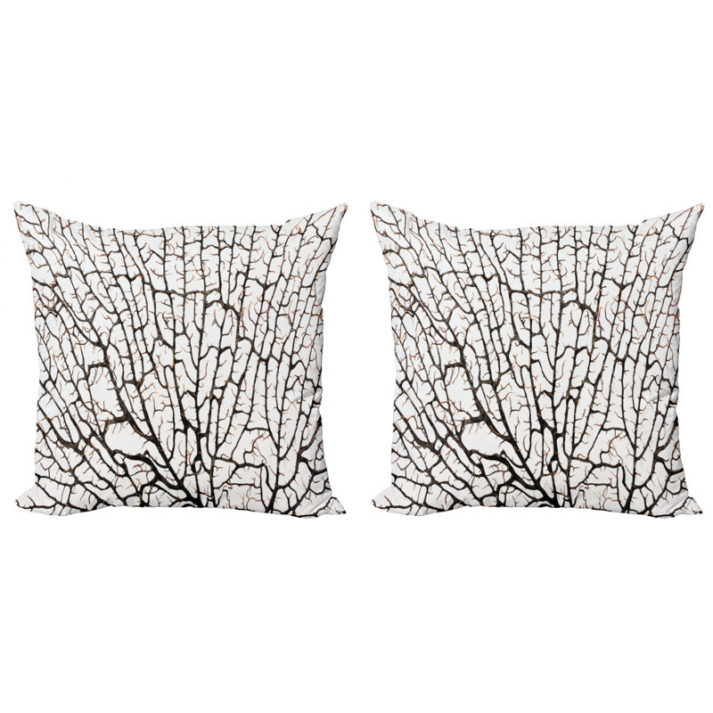 Ensemble de 2 coussins décoratifs Ambesonne Old Forest, 24" X 24"