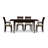 Sarah 4 - Person Solid Wood Top Four Leg Dining Set-16848869-37101028-39921237