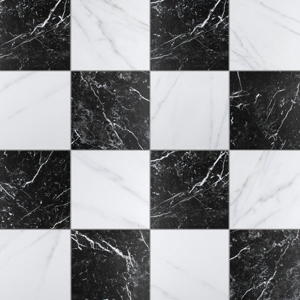 Merola Tile Merzoni Checker Ruzzini 18" x 18" Porcelain Wall & Floor Tile