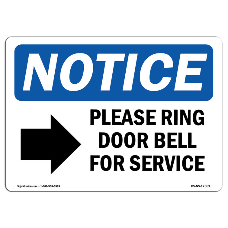 Please Ring Bell for Service Sign Metal Indoor or Outdoor Wall Art - Etsy