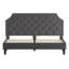 Base de lit plateforme tapissier arquée avec capitonnage Aluino - Aucun sommier tapissier requis-28940812-28940810