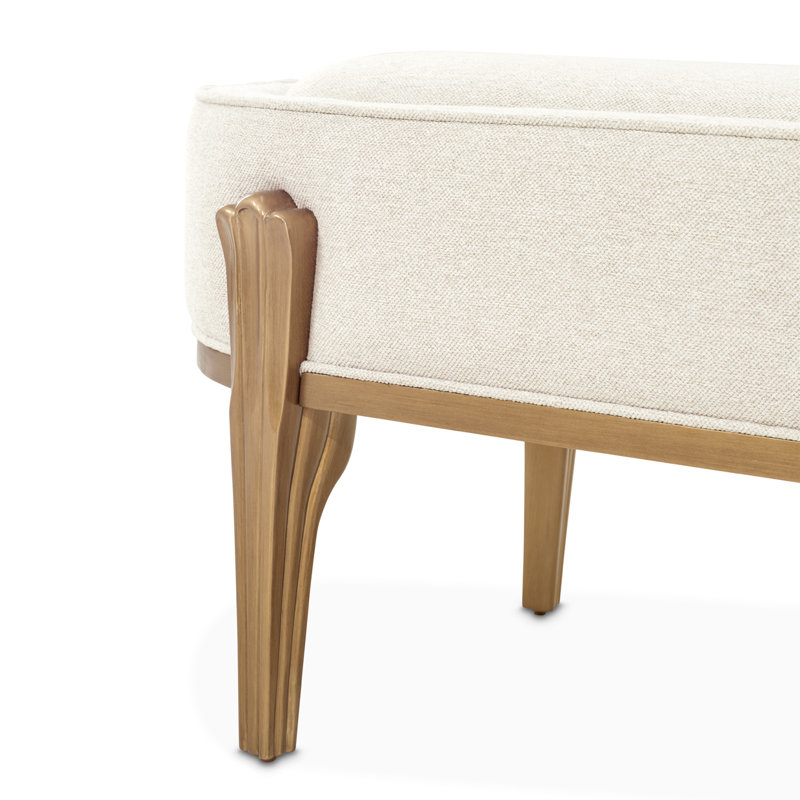 Camellia Field Upholstered Bench