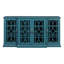 Meuble télé 63 po, buffet, armoire de rangement, bleu sarcelle