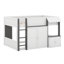 Lit mezzanine double avec maisonnette et rangement-1945068603