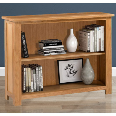 Hatcher 80 cm H x 100 cm W Solid Wood Standard Bookcase