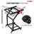 5 Core 9U Professional Audio Rack Mount DJ Mixer Stand Studio Adjustable Table Cart with Wheels
