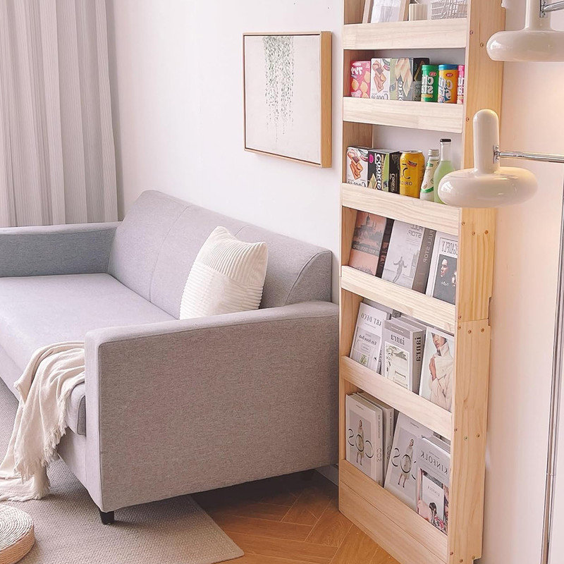 Solid Wood Bookshelf Bookcase Book Shelf Organizer for Books, 31.5in Bookshelf Rack Wall