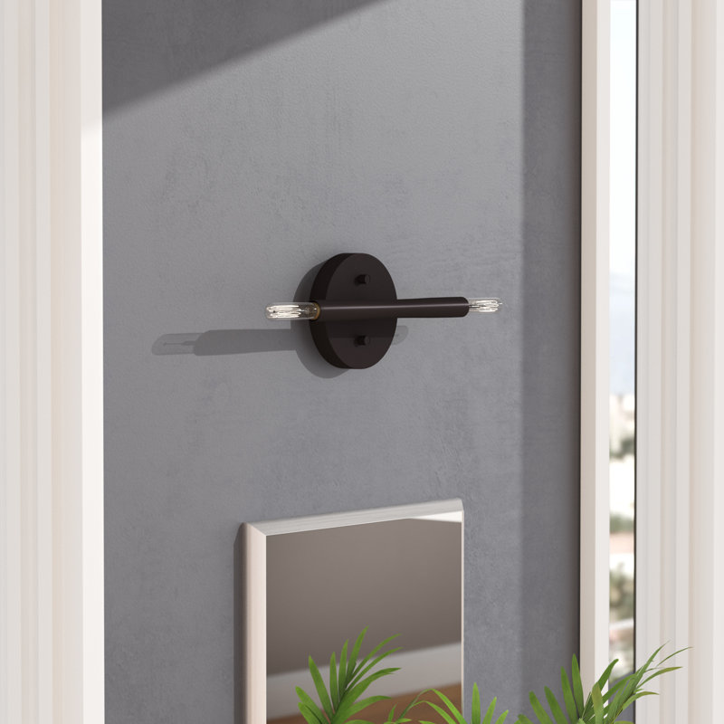Applique murale articulée à 2 lumières Bahja, Bronze