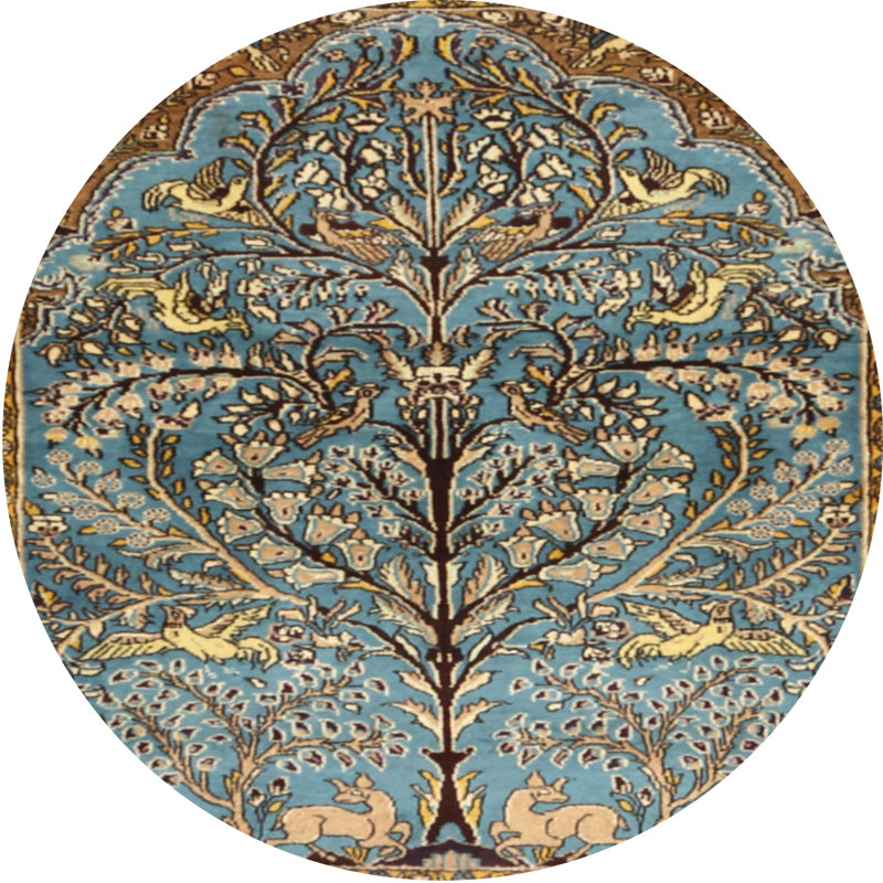 Oriental Indoor Rug, Round 8'