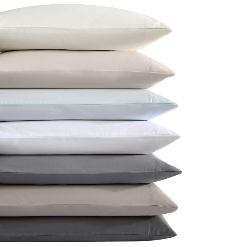 800 Thread Count Cotton Blend Sheet Set, Queen Sheet Set with 2 Pillowcases, Beige