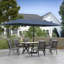 Finian 163"x103" Rectangular Market Patio Umbrella with Crank Wind Resistant Frame-2020557760