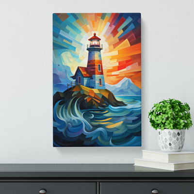 Lighthouse Futurism - Wrapped Canvas