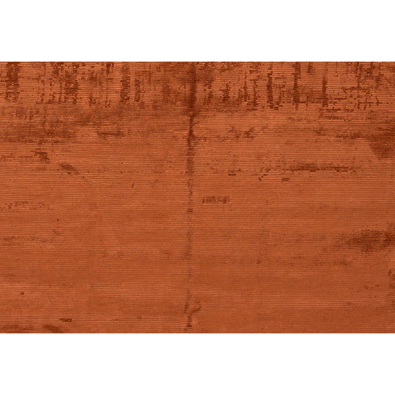 High-Quality Hand-Knotted Rust Area Rug