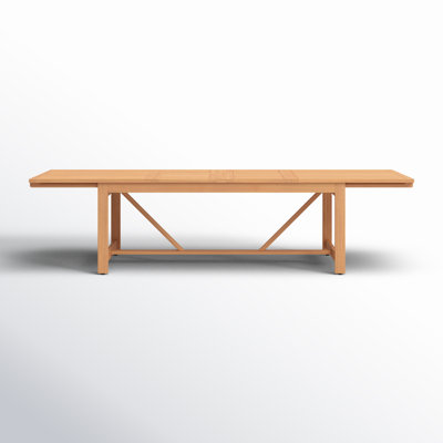Table de salle à manger extensible en bois Alyisa