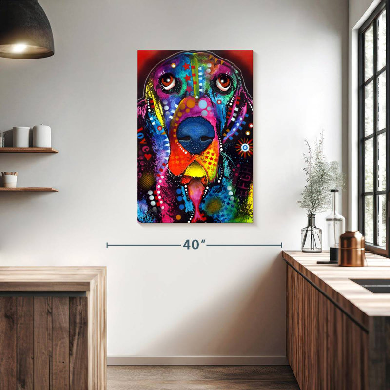 Brampt Basset I, 39" H x 26" W