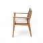 Ensemble de meubles de patio 5 pièces en bois d'acacia durable et 4 chaises rembourrées robustes-115717696