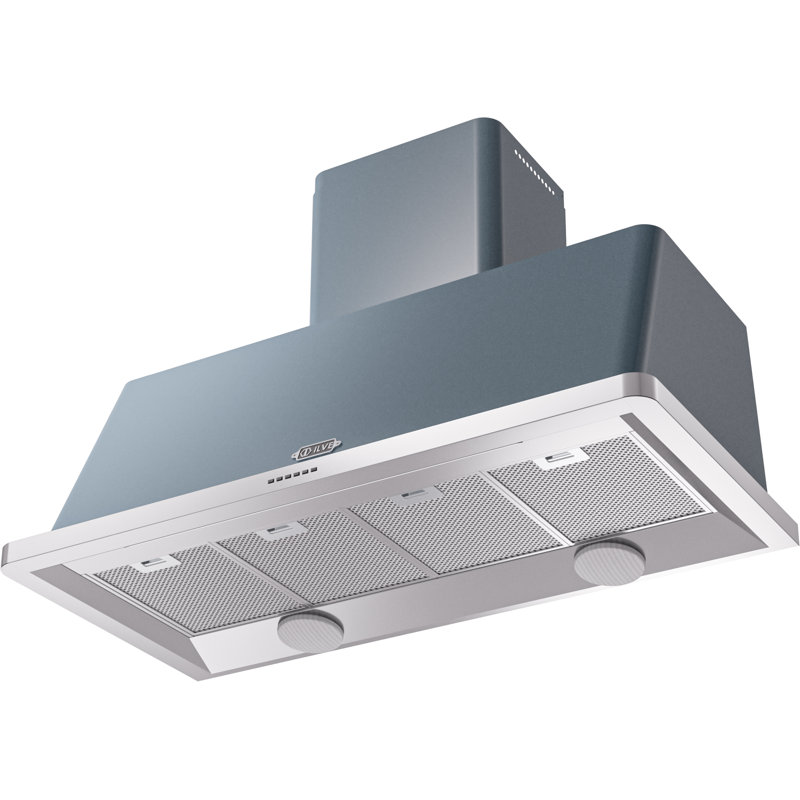 48" Majestic II 600 CFM Ducted Wall Mount Range Hood, Blue Gray